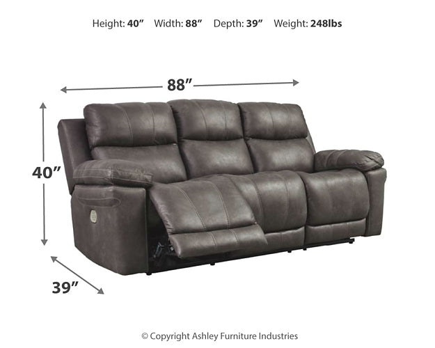 Erlangen PWR REC Sofa with ADJ Headrest