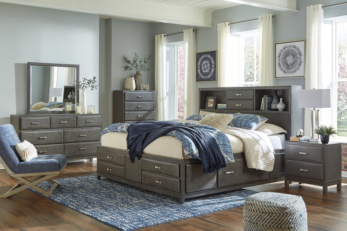 Caitbrook  Storage Bed With 8 Drawers