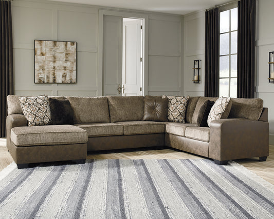 Abalone 3-Piece Sectional with Chaise