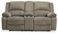 Draycoll DBL REC PWR Loveseat w/Console