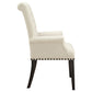 Alana Fabric Upholstered Dining Arm Chair Beige