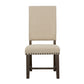 Twain Upholstered Dining Side Chair Beige (Set of 2)