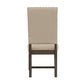 Twain Upholstered Dining Side Chair Beige (Set of 2)