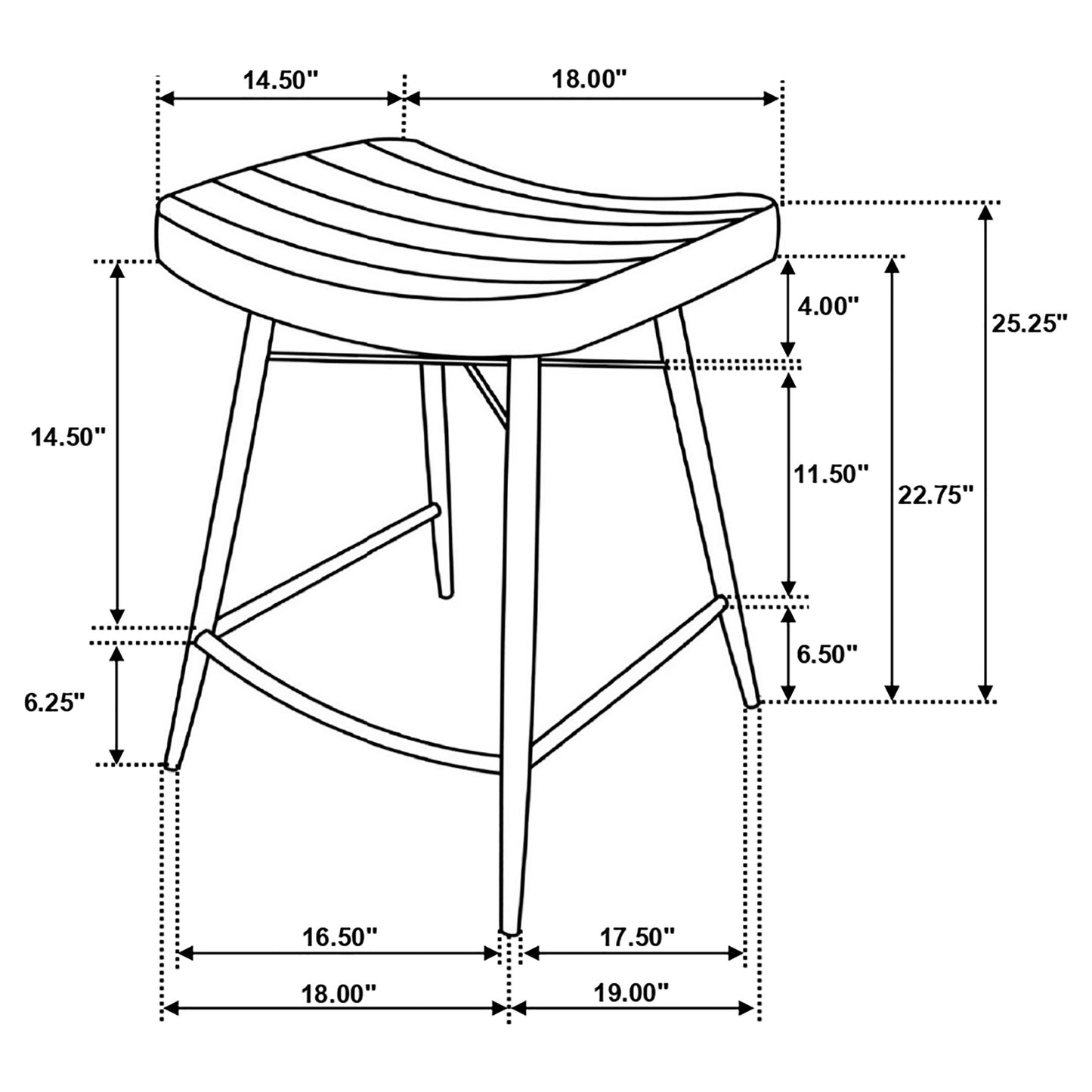 Bayu Leather Upholstered Counter Stool Camel (Set of 2)