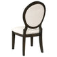 Twyla Oval Back Dining Side Chair Dark Cocoa (Set of 2)