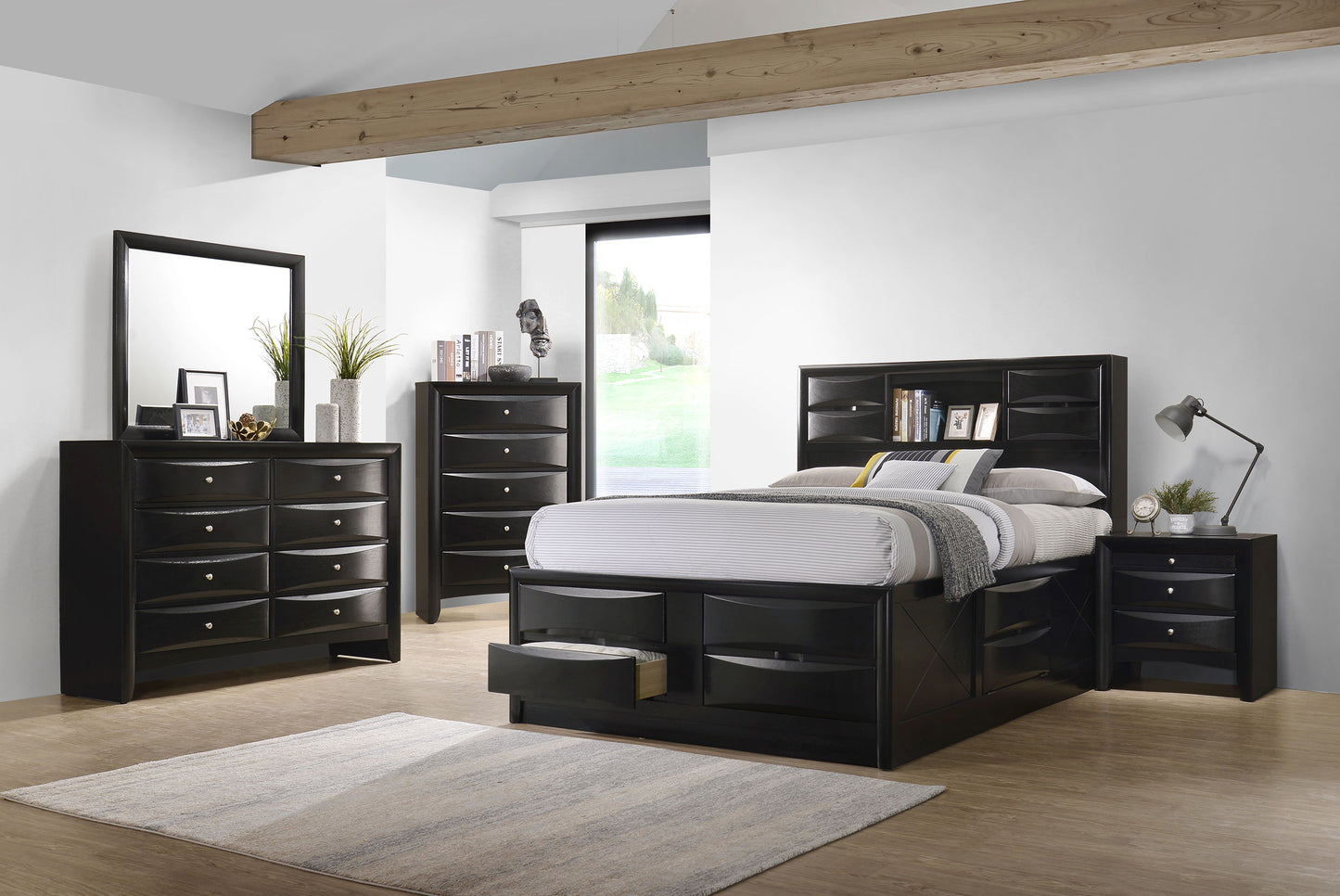 Briana 5-piece Queen Bedroom Set Black