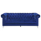 Bleker 3-piece Upholstered Tuxedo Arm Tufted Sofa Set Blue