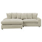 Blaine Upholstered Reversible Chaise Sectional Sofa Sand