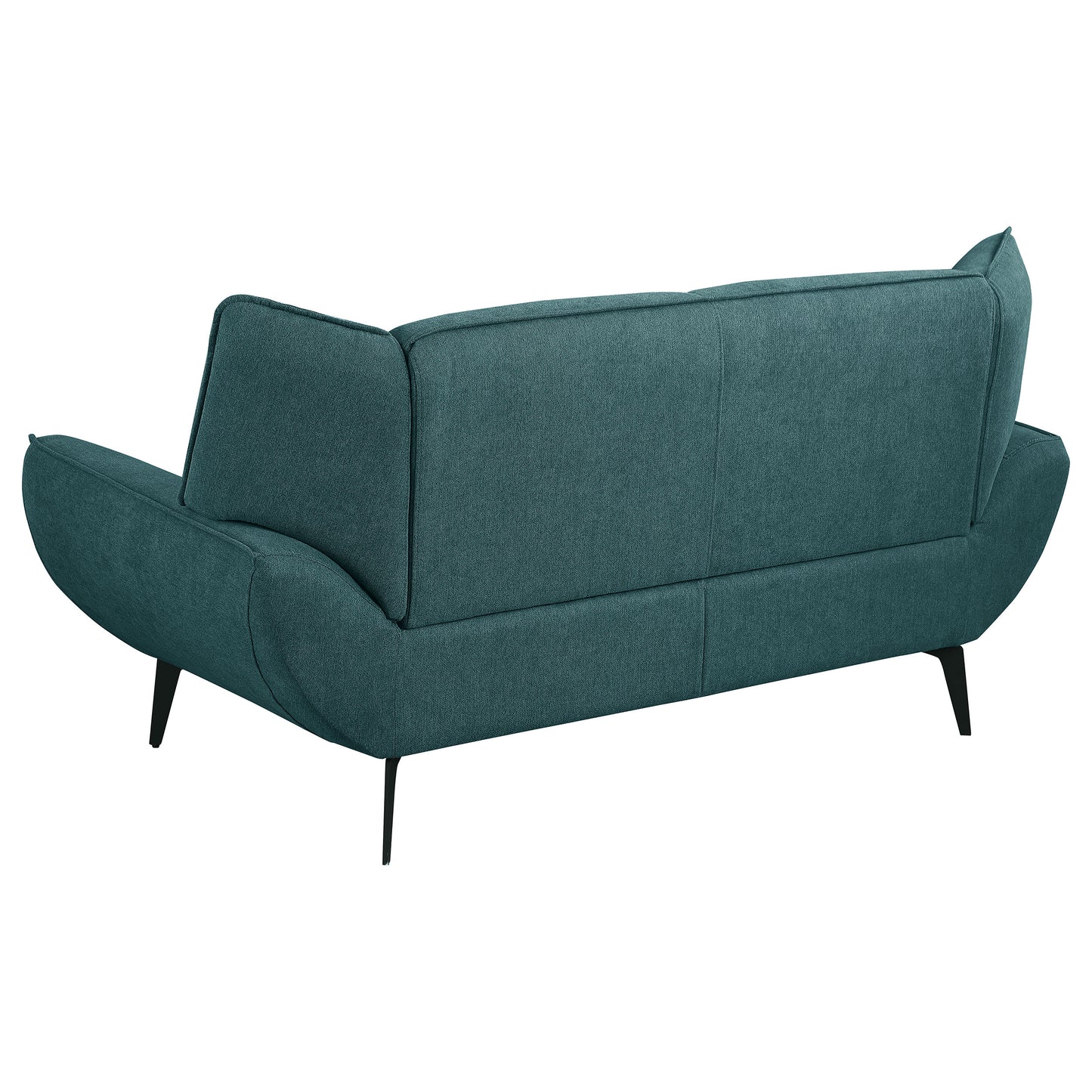 Acton 3-piece Upholstered Flared Arm Sofa Set Teal Blue