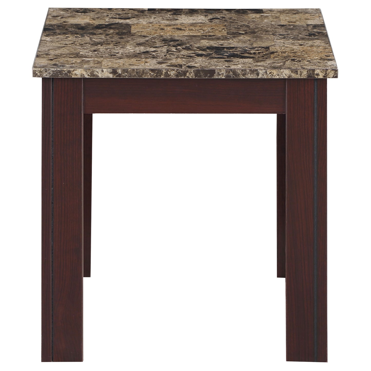 Rhodes 3-piece Faux Marble Top Coffee Table Set Brown