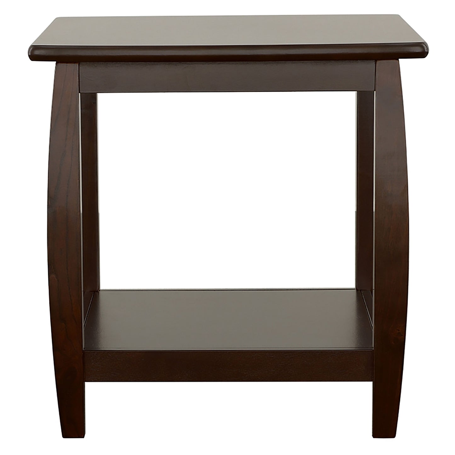 Dixon 1-shelf Square Wood End Table Espresso