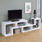 Velma Multipurpose TV Stand and Bookshelf White