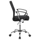 Gerta Upholstered Adjustable Mesh Office Desk Chair Black