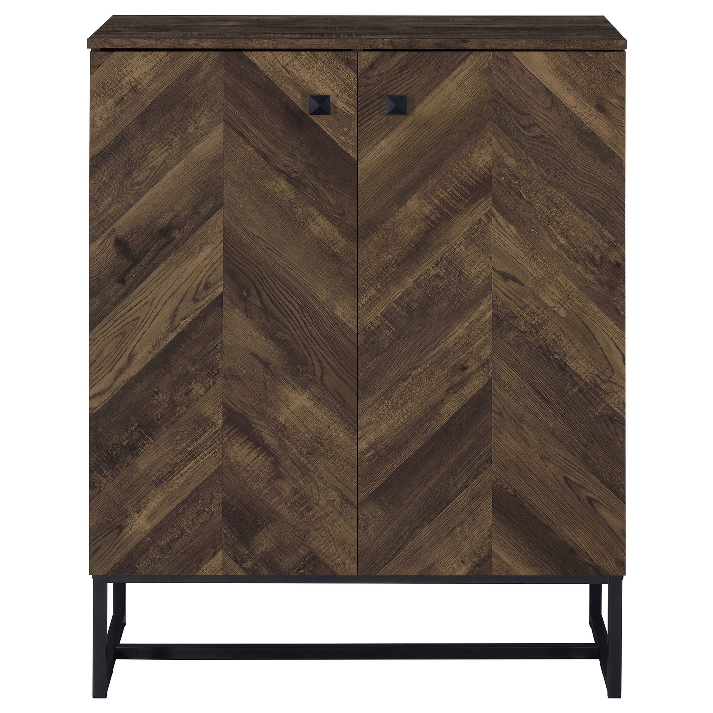 Carolyn 2-door Engineered Wood Accent Cabinet Rustic Oak