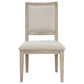 Trofello Cushioned Dining Side Chair White Washed (Set of 2)