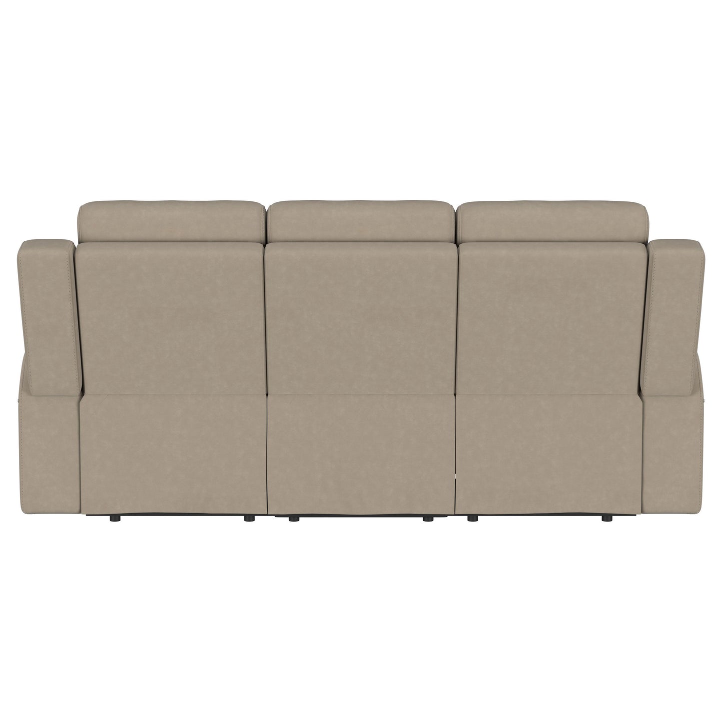 Brentwood Upholstered Motion Reclining Sofa Taupe