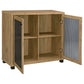 Mchale 2-door Engineered Wood Accent Cabinet Golden Oak