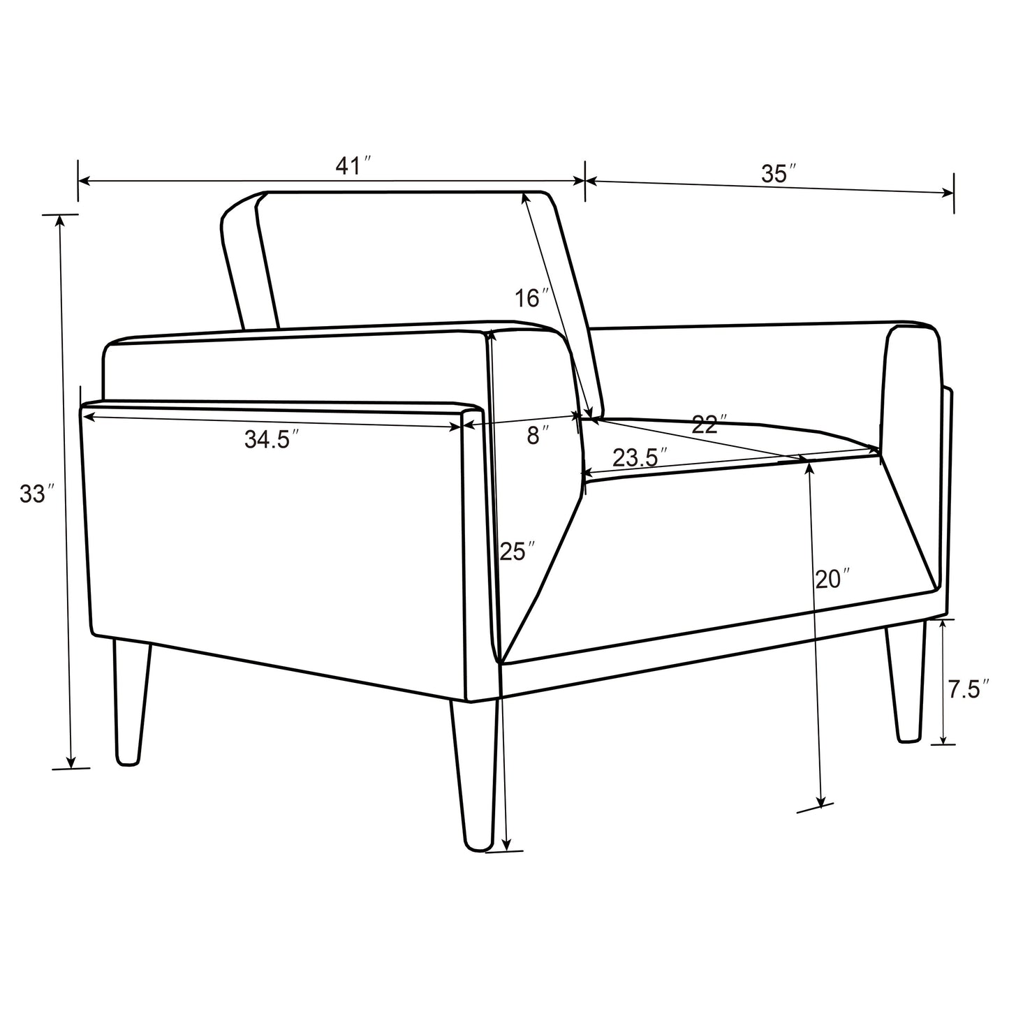 Rilynn 3-piece Upholstered Track Arm Sofa Set Brown