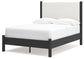 Cadmori Full Upholstered Panel Bed with Dresser