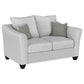 Salizar 3-piece Upholstered Flared Arm Sofa Set Sand