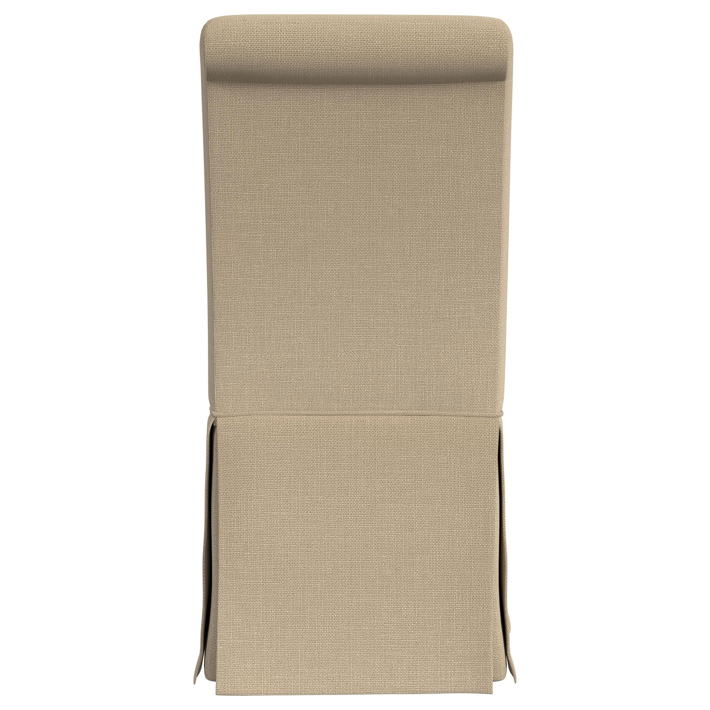 Shawna Upholstered Skirted Side Chair Light Khaki (Set of 2)