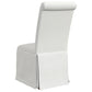 Shawna Upholstered Skirted Side Chair White (Set of 2)