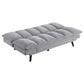 Laredo Upholstered Tufted Convertible Sofa Bed Grey