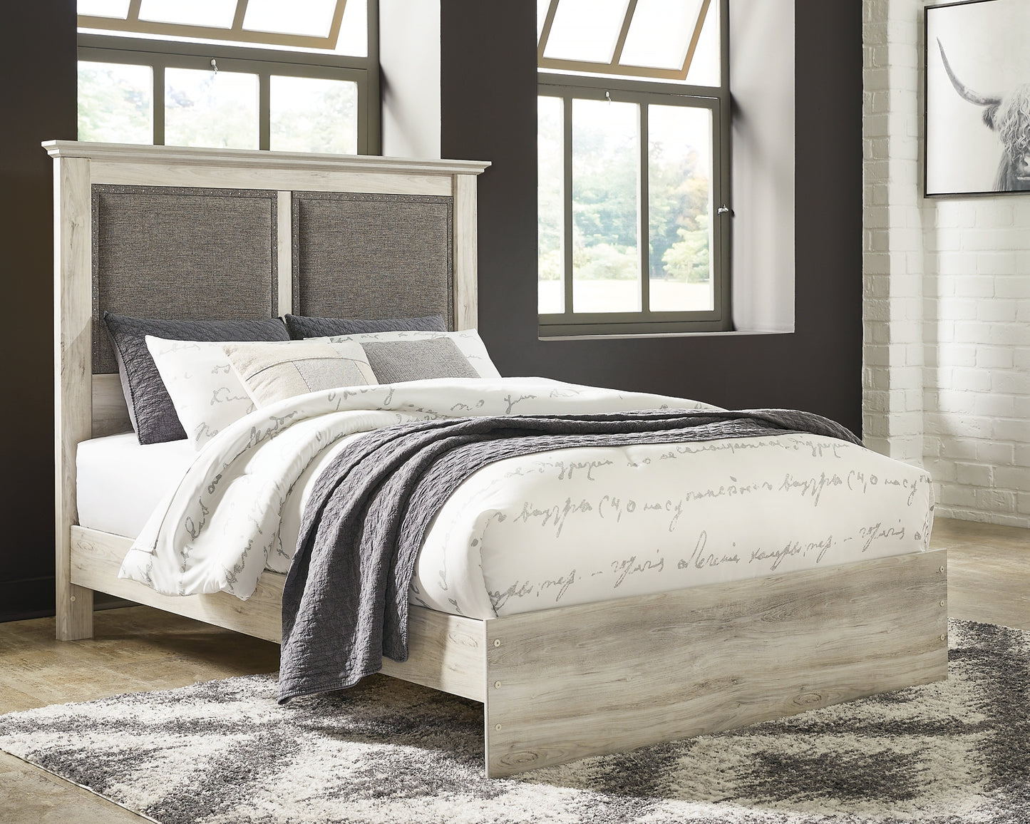 Cambeck King Upholstered Panel Bed