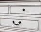 Hillcrest 9-drawer Dresser with Mirror Distressed White