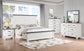 Lilith 7-drawer Dresser with Mirror Distressed White