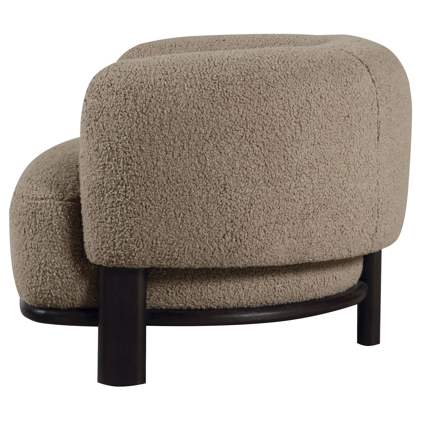 Lawler Upholstered Barrel Back Accent Chair Mushroom