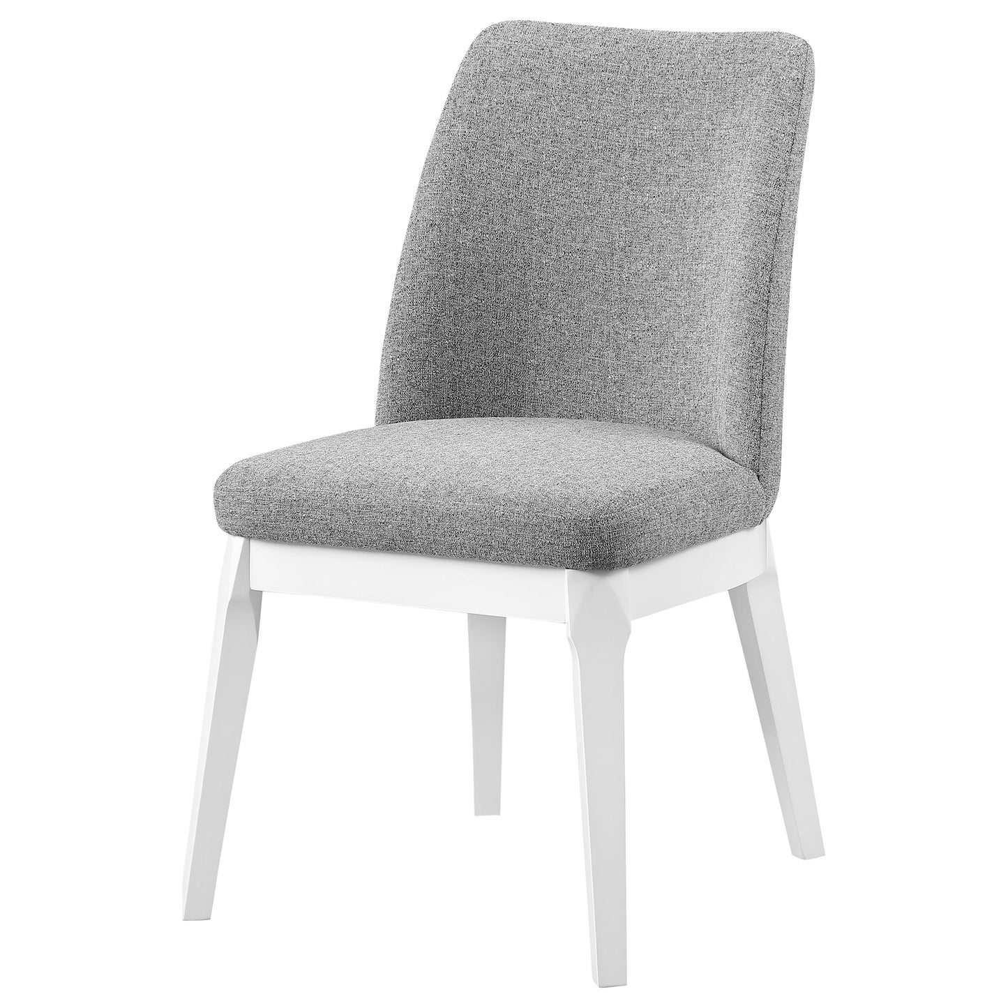 Carissa Upholstered Dining Side Chair Light Grey (Set of 2)