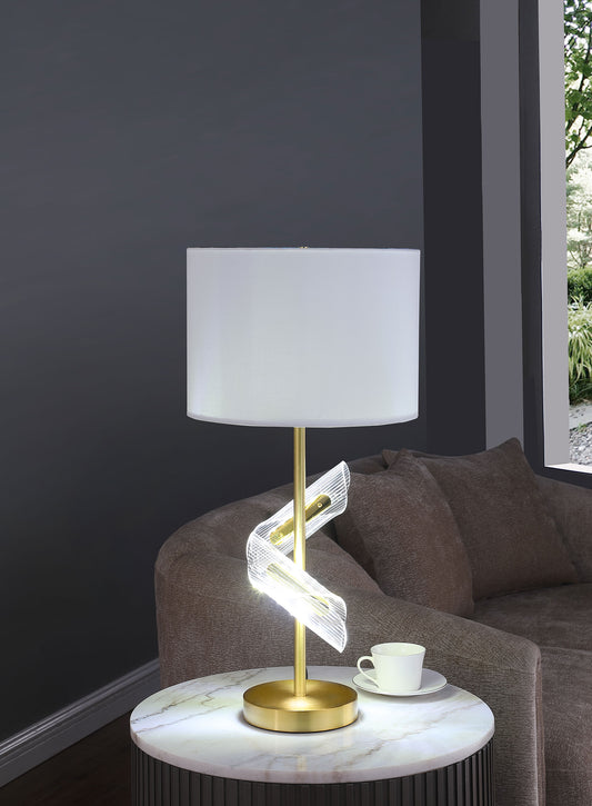 Kingsley 30-inch Drum Shade Table Lamp Gold (Set of 2)