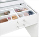 Danbury 3-drawer Makeup Vanity & Stool Set White High Gloss