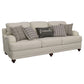 Glenn 3-piece Upholstered Sofa Set Light Grey and Grey