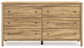 Bermacy Queen Panel Headboard with Dresser and Chest