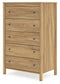 Bermacy Queen Panel Headboard with Dresser and Chest