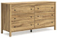 Bermacy Queen Platform Bed with Dresser and 2 Nightstands