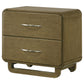 Amsbury 2-drawer Nightstand Bedside Table Nutmeg