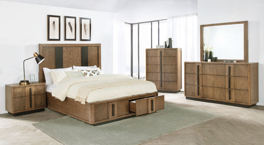 Terrace 5-piece Queen Bedroom Set Ash Brown