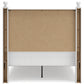 Mollviney Full Panel Headboard with Mirrored Dresser and Nightstand