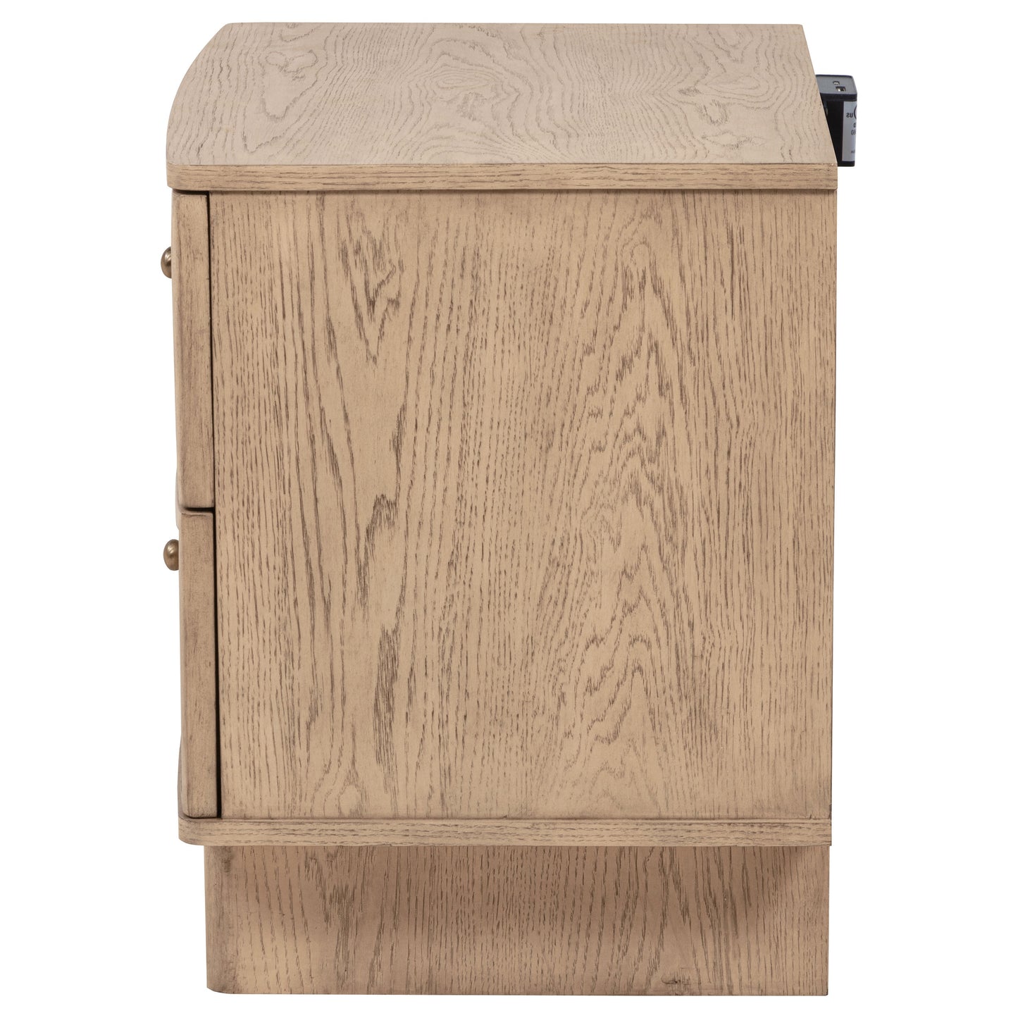 Kailani 2-drawer Nightstand Bedside Table Beige Oak