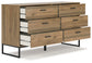 Deanlow Twin Platform Panel Bed with Dresser and Chest