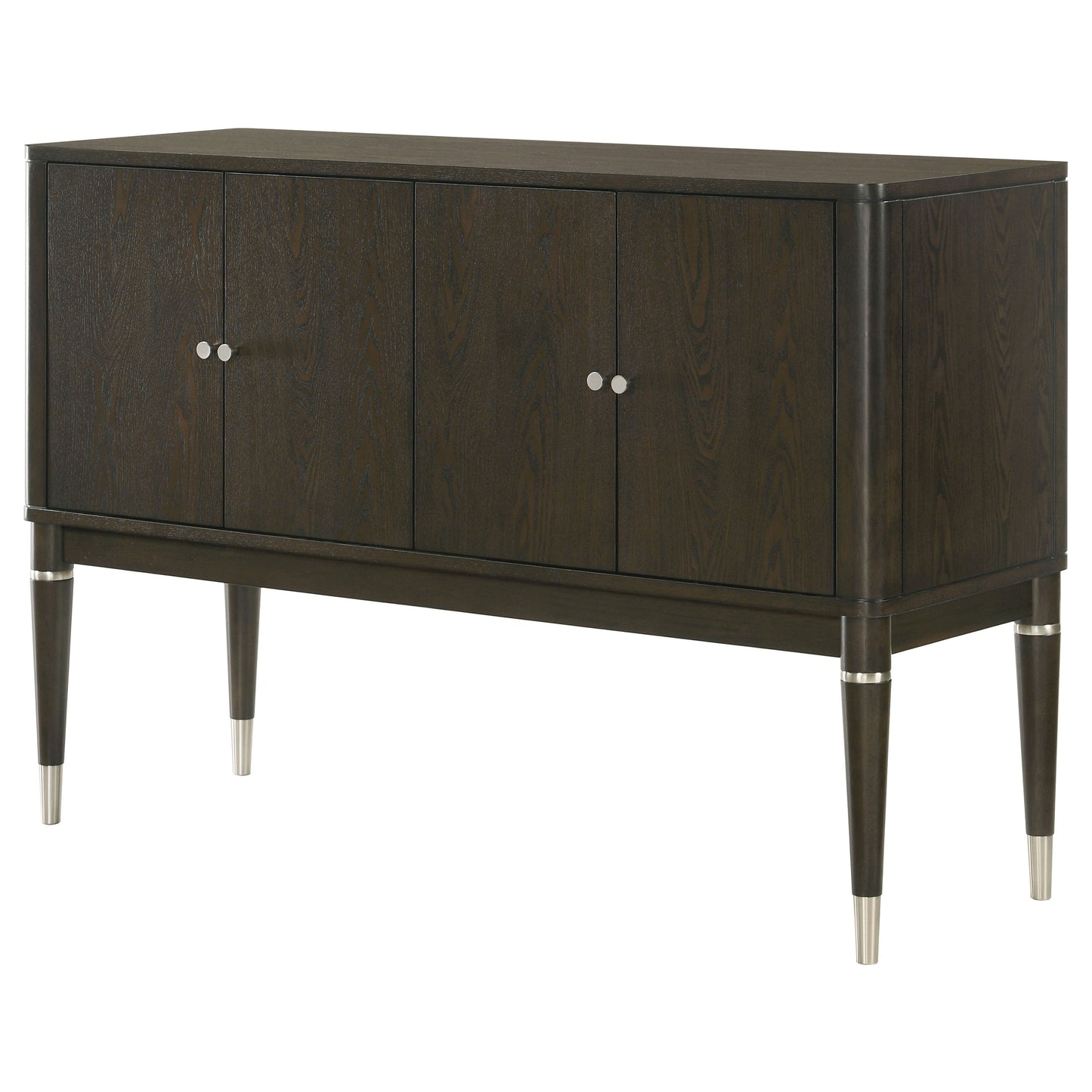 Reseda 4-door Dining Sideboard Server with Shelves Ash Brown