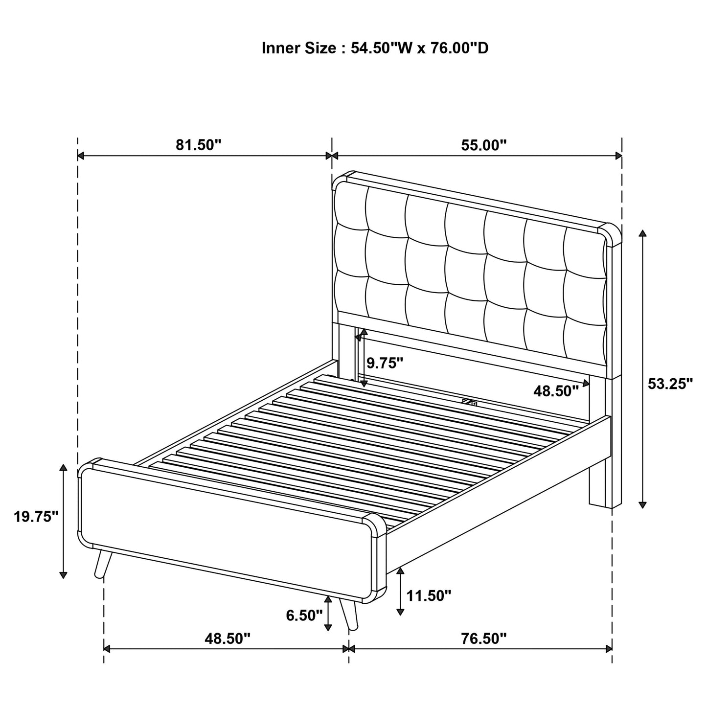 Robyn 4-piece Full Bedroom Set Dark Walnut