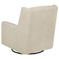 Serra Boucle Upholstered Swivel Glider Recliner Sandy Beige