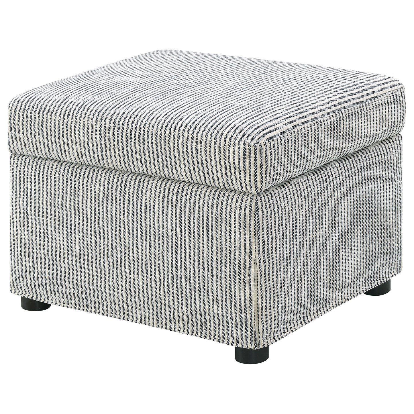 Winter Upholstered Hydraulic Lift Top Storage Ottoman Grey