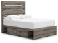 Graystorm Full Panel Bed with Storage