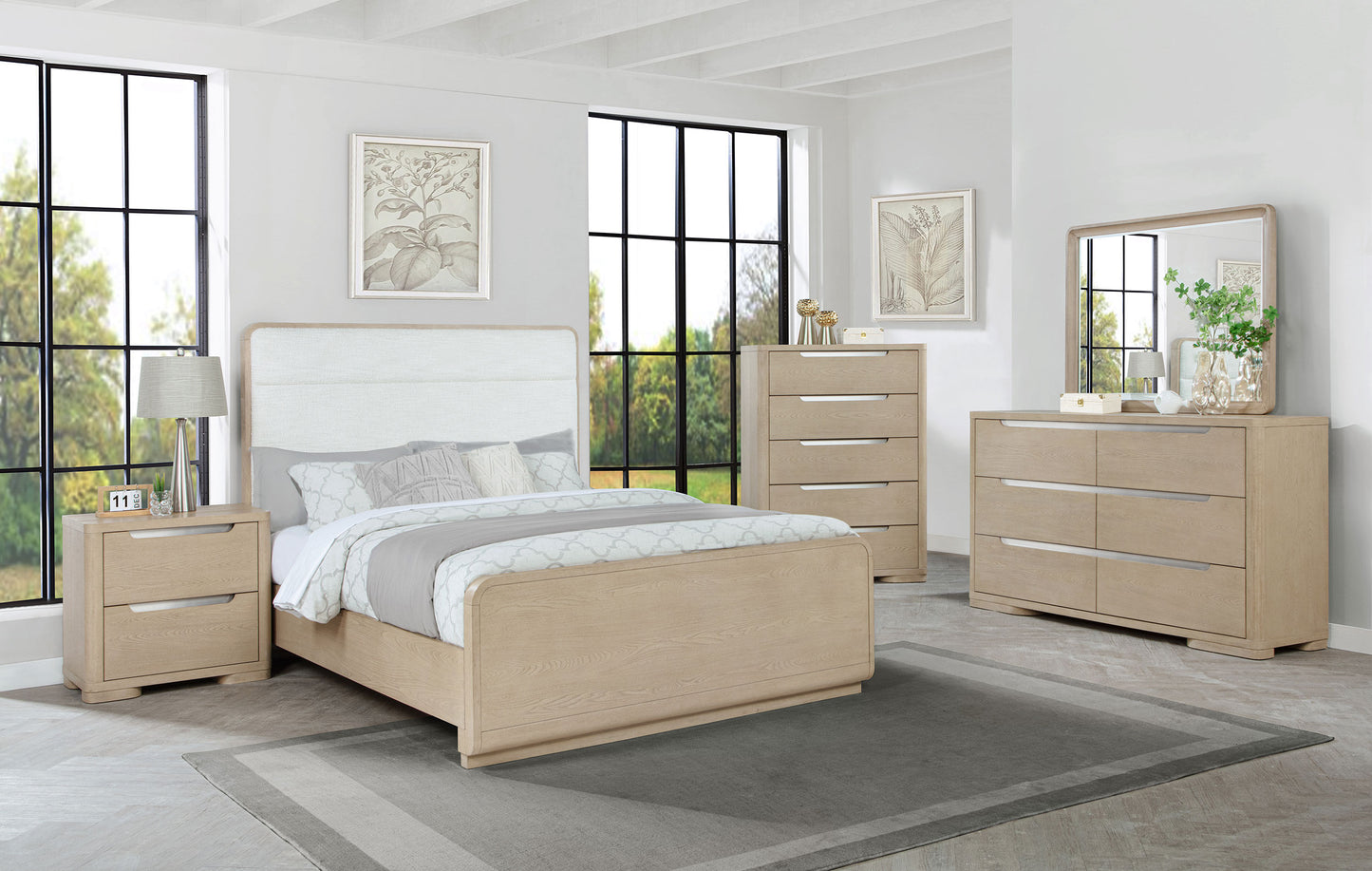 Ladera 5-drawer Bedroom Chest of Drawers Light Elm