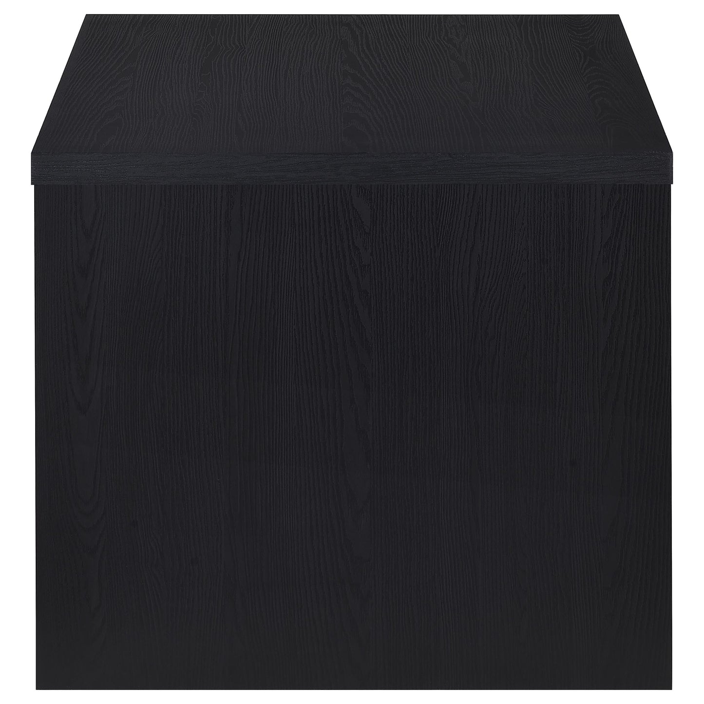 Knapp Engineered Wood Square Side End Table Black